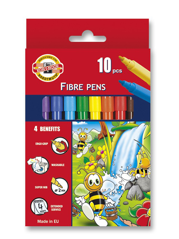 Set markere scolare (carioca) BEES (ALBINUTE) 10 buc