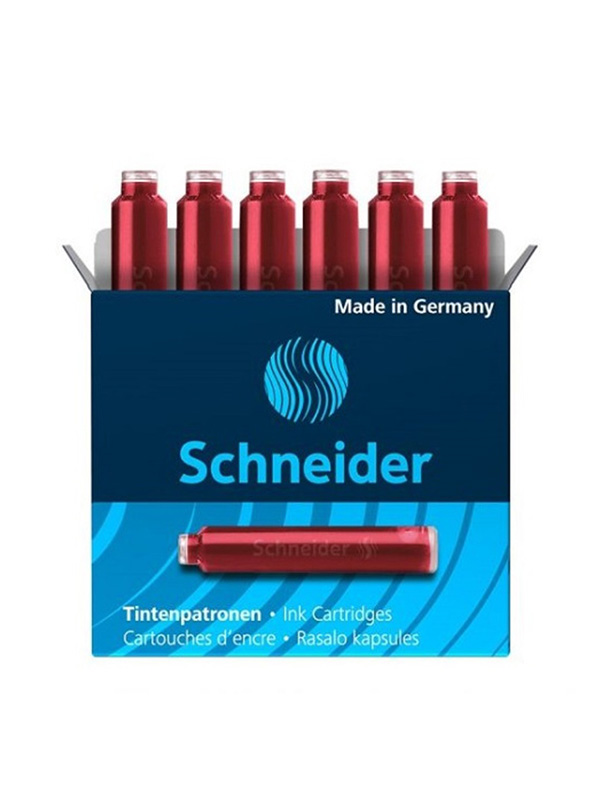 Patroane SCHNEIDER, 6buc/set - cerneala rosie