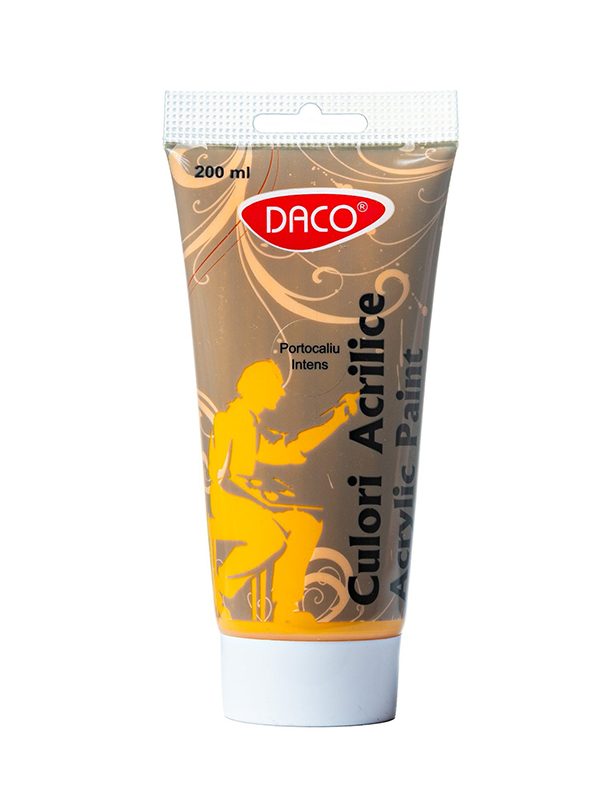 Culori acril 200 ml Portocaliu intens DACO