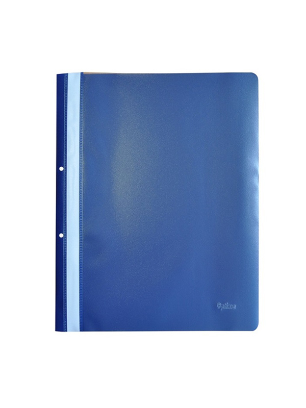 Set dosar plastic PP cu sina, 10 buc/set, Optima - bleumarin