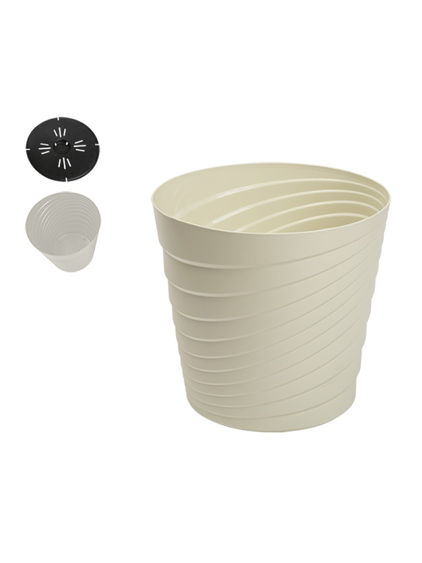 Ghiveci TOSCANA diam 18 cm cu separator apa in interior