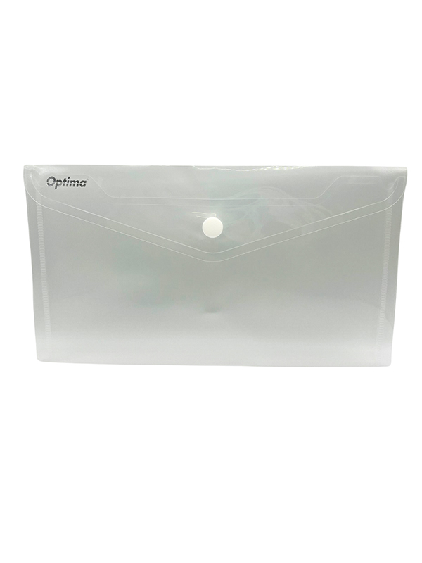 Mapa PP protectie documente DL landscape, inchidere cu capsa, transparent