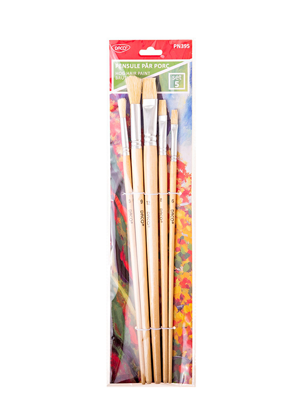 Pensule păr porc set 5 DACO PN395