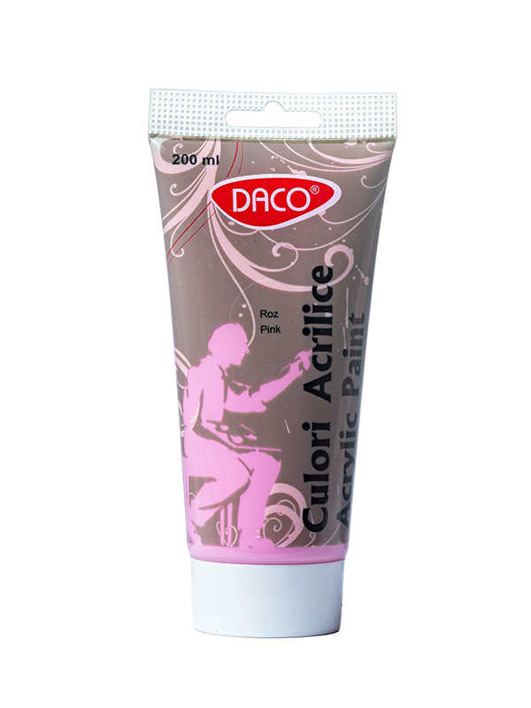 Culori acril 200 ml Roz DACO