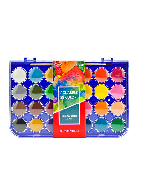 Acuarele 28 culori AR280 DACO