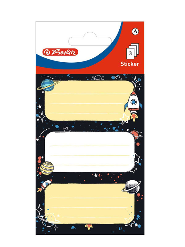 Etichete scolare Space set 3X3 coli