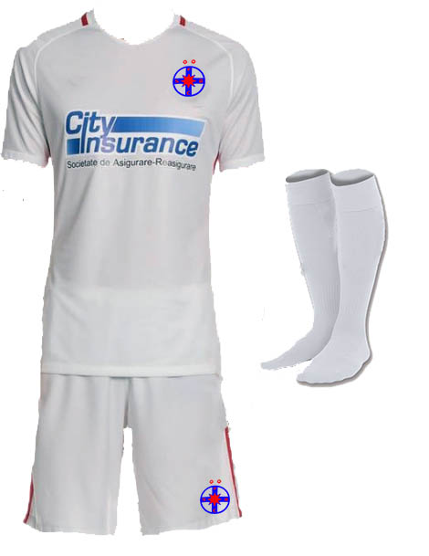 Echipament FCSB pentru fotbal copii produs sub licenta FCSB