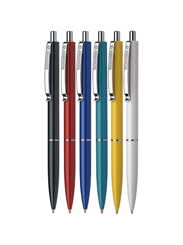 Pix SCHNEIDER K15, clema metalica, culori asortate - scriere albastra