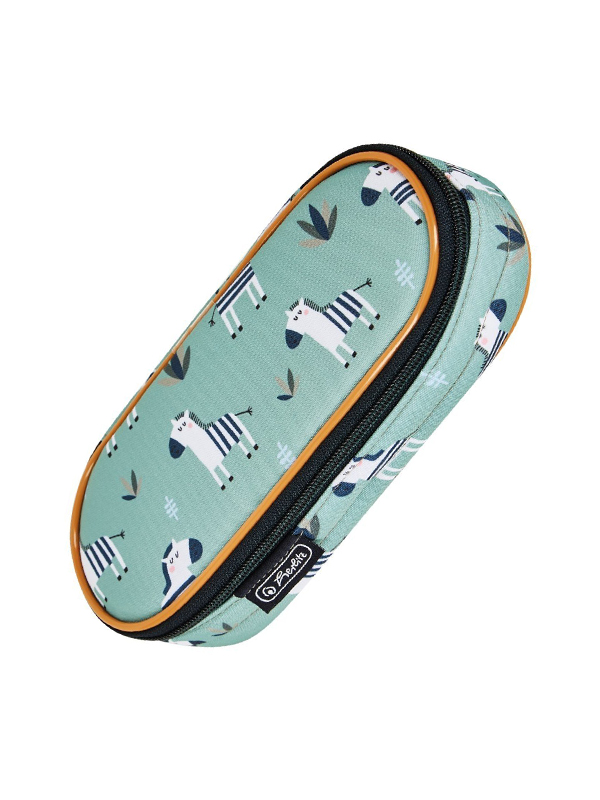 Penar tip etui oval, motiv Crazy Zebra