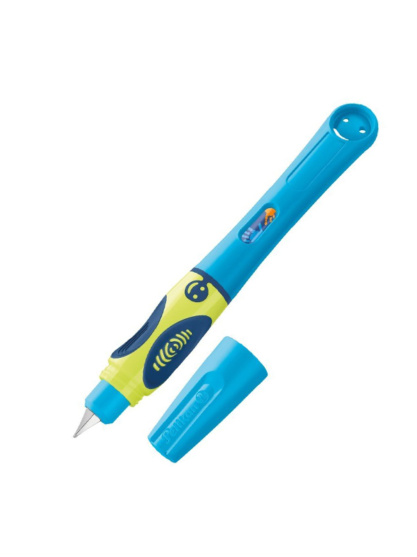 Stilou griffix, penita L pentru stangaci, culoare Neon Fresh Blue